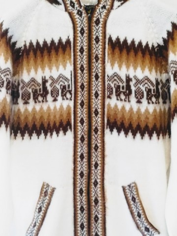 Alpaca sweater cardigan