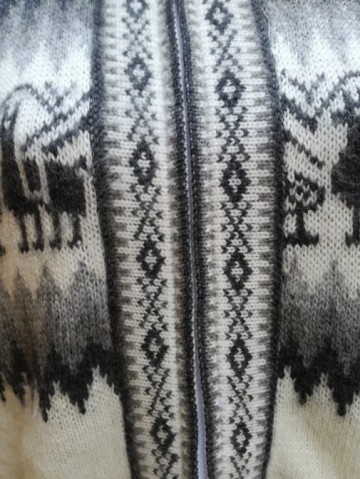 White black alpaca sweaters for women