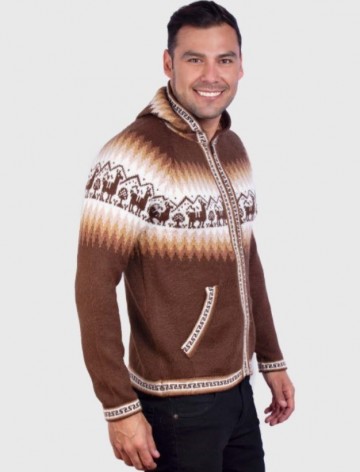 Alpaca zip hoodie