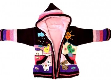 Ametyst gebreide jas