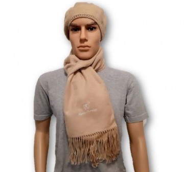 Beige alpaca beret