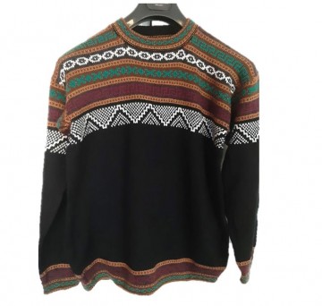 Black alpaca wool sweater