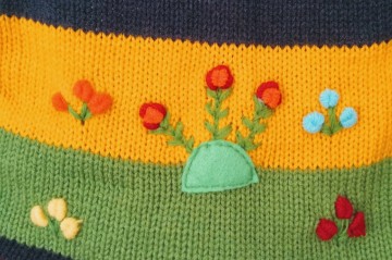 Blauwe sweater maat 80