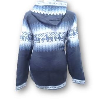 Blue alpaca pullover