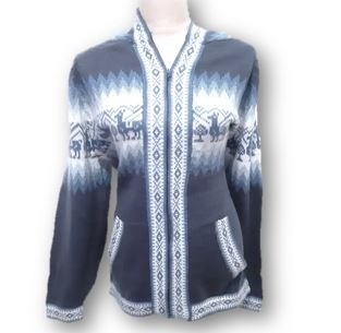 Blue alpaca sweater 0