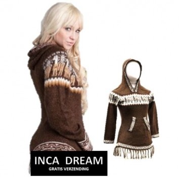 Bruine alpaca trui
