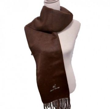 Bruine alpaca wol sjaal