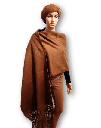 Camel alpaca sjaal