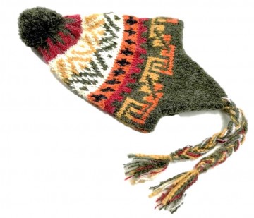 Green men alpaca hat