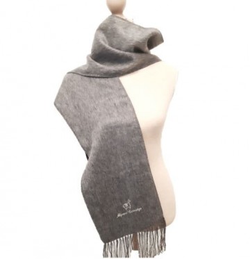 Grijze alpaca wol sjaal