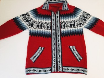 Handgebreide alpaca vesten