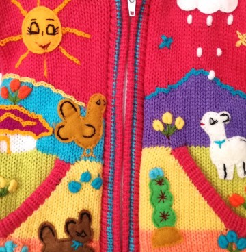 Hardroze kindertruien maat  98