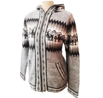Silver alpaca sweaters for women