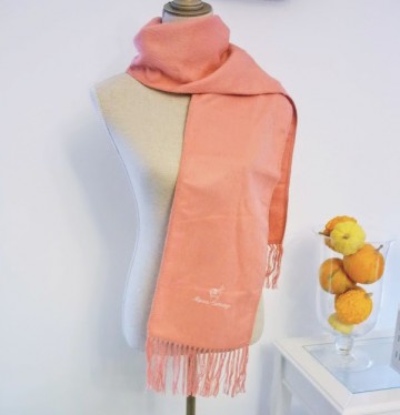 Llicht rood alpaca wol sjaal