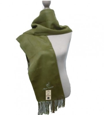 Olijf groen alpaca wol sjaal