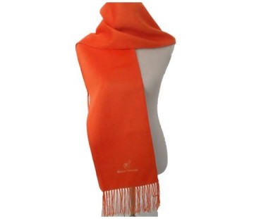 Orange alpacawol sjaal