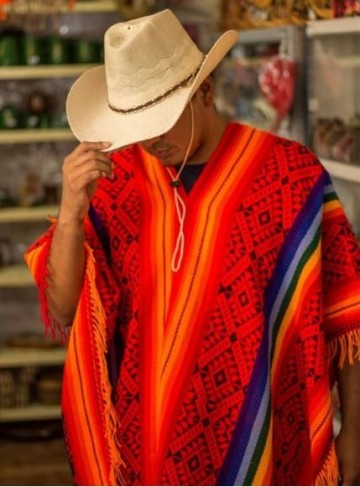 poncho alpaca peru