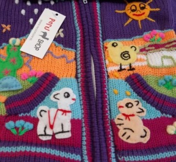 Paarse kinder jasjes