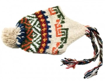 Peruvian alpaca hat beige