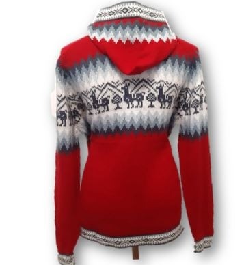 Red alpaca sweater