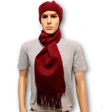 Rode wijn alpaca baret