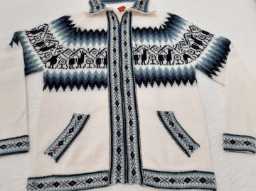 Witte alpaca heren vest