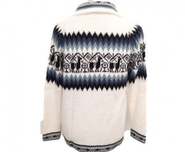 White alpaca blend sweater