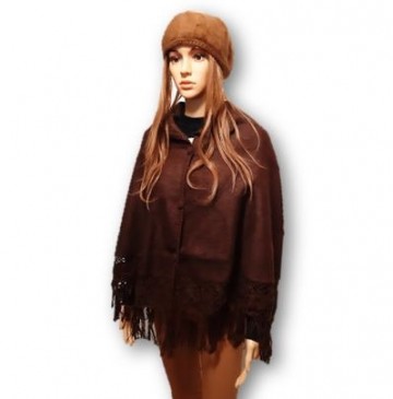 Wollen cape dames peru