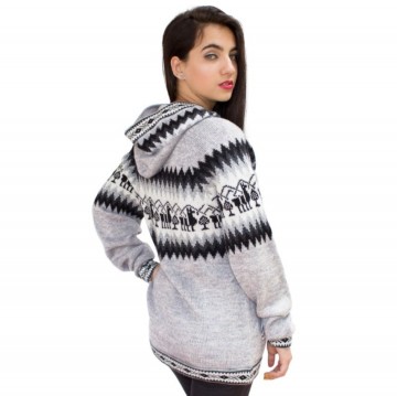 Silver alpaca sweaters for women