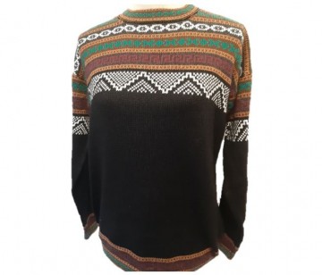 Black alpaca sweater womens